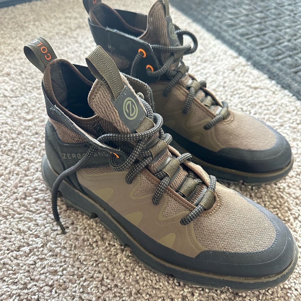 Cole Haan Men's Brown and Black Boots